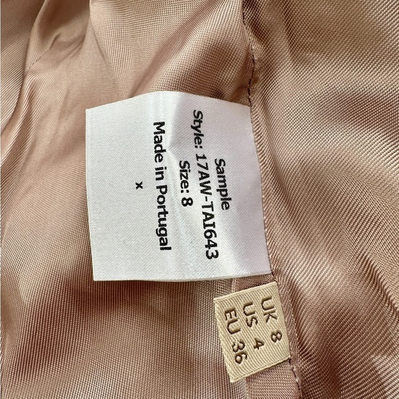 NWT Orla Kiely Black Fully Lined Wool Blend Inverted Pleat Midi Skirt US4 - Picture 6 of 9